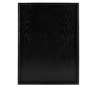 Rectangle Shape Solid Wood Tea Coffee Snack Food Meals Serving Tray Plate Restaurant Trays Modern Elegant Design for Home and Restaurants Black 40 x 30 cm (40 * 30cm)