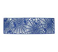 Rectangle Shape Tablecloth Hollow Out Table Runner With Beautiful Design Artistic Elegant For Wedding Home Decor Nylon Felt Material 100x30cm (Dark Blue)