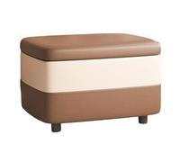 Rectangle Shoe Changing Stool Bench, Modern Upholstered Storage Ottoman Foot Stool for Living Room Bedroom - Space Saving/No Assembly Required,K