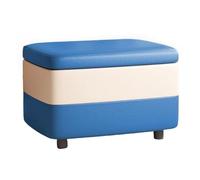 Rectangle Shoe Changing Stool Bench, Modern Upholstered Storage Ottoman Foot Stool for Living Room Bedroom - Space Saving/No Assembly Required,B