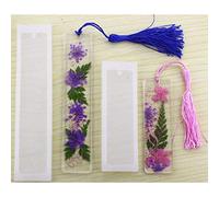 Rectangle Silicone Bookmark Mould Set, 2 Pieces, DIY Epoxy Resin Jewellery Craft Tool
