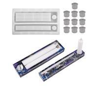 Rectangle Silicone Craft Mold for Resin Plaster Making Jewelry Organizers Box Food Safe Materials Aluminum Frame Silicone Molds