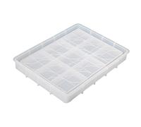 Rectangle Square Tray Mold for Resin Casting Rolling Epoxy with Bottom Silicone Plate Trinket Silicone for Resin