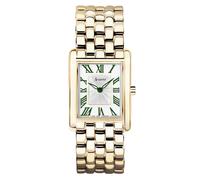 Accurist Rectangle Gold With Green Roman Numerals Watch 71008