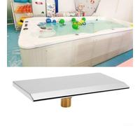Rectangle Steel Pool Fountain, Waterfall Spillway Blade,19cm Pond Water Blade with Spillway For Garden Pond, Swimming Pool