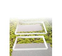 Rectangle Stepping Stone Mold Reusable Plastic Paver Forms DIY Concrete Cement Path Maker for Garden Walkway, 2Pcs