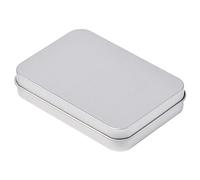 Rectangle Storage Box Small Storage Box Silver Color Jewelry Key Container Playing Card Box Candy Storage Tins Jewelry Storage Case Organizer Box Trump Box Holder Case Card Container