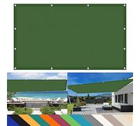 Rectangle Sun Shade Sail 1.8 x 2.4m (5.91 x 7.87ft) 98% UV Protection Waterproof & Tear Resistant Canopy Awning for Outdoor Patio & Garden Dark Green Includes Mounting Ropes