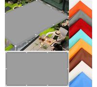 Rectangle Sun Shade Sail 1x4.5m (3.3x14.8ft) UV Protection Canopy for Garden Patio Balcony & Pergola Light Grey with Mounting Ropes Outdoor Party Essential