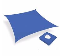 Rectangle Sun Shade Sail 6x8 ftReinforced Corners & Edges Outdoor Patio Canopy Tear & Rust Resistant Permeable Sunshade for Garden & Backyard (Blue 3x5m)