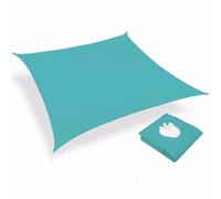 Rectangle Sun Shade Sail 6x8 ftReinforced Edges for Outdoor Patio Garden Canopy Tear & Rust Resistant Windproof Shade ClothLake Blue 3.6x3.6m