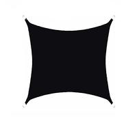 Rectangle Sun Shade Sail Canopy Cover Black Outdoor Shade for Garden & Backyard UV Block 3.6m x 3.6m Weather Resistant Enclosure Netting