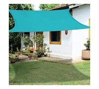 Rectangle Sun Shade Sail Canopy Sunscreen Awning Sunshade Cloth Waterproof UV Block for Outdoor Patio Garden Pergola Backyard, Lake Blue 2m/3m/4m/5m/6m