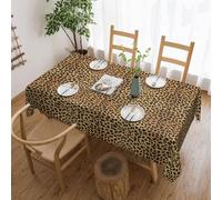 Rectangle Tablecloth Picnic Table Cloth For Outdoor Camping Banquet Party Leopard Animal Print