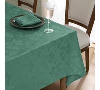 Rectangle Tablecloth - Waterproof and Wrinkle Resistant Washable Table Cloths Polyester Fabric Table Cover for Kitchen Dining,Party,Wedding Outdoor and Indoor Use(Green,52x70inch)