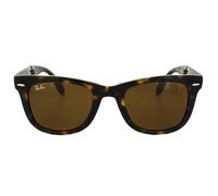 Rectangle Tortoise Brown Folding Wayfarer 4105 Sunglasses Ray-Ban Brown One Size