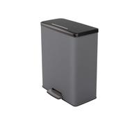 Rectangle Trash Can - DECO BIN - CURVER - 65L - Large capacity - 49 x 32 x 61 cm - Anthracite