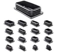 Rectangle Tube Insert Plugs Pipe Blanking End Caps- Size 40x25mm Rectangle - Pack of 100 (Before Purchasing This Size Please See 2nd Image for Dimensions and Ordering Guide)