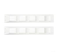 Rectangle Ventilation Grill Cover Pair for Caravan RV, UV Resistant ABS, Suitable for Sidewall and Cabinet Vents