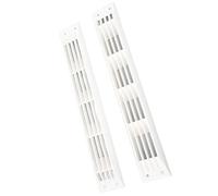 Rectangle White Ventilation Grill Cover Resistant ABS Material for Caravan RV Marine Boat, 2.75x17.71inch, for Sink Cabinets, Bathrooms