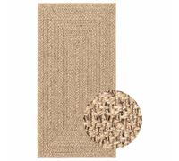 (rectangular, 100 x 200 cm) vidaXL Rug Floor Carpet for Indoor and Outdoor Door Mat Kitchen Rug Jute Look
