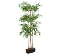 (rectangular, 120 cm) vidaXL Artificial Bamboo Tree Fake Plant Artificial Plant 988 Leaves Green