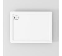 Rectangular 1200 x 800mm Shower Tray Pearlstone for Shower Enclosure Cubicle with Waste Trap