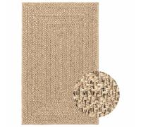 (rectangular, 240 x 340 cm) vidaXL Rug Floor Carpet for Indoor and Outdoor Door Mat Kitchen Rug Jute Look
