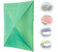 Rectangular 3x2m Replacement Canopy for Patio Umbrella - Waterproof Green Awning with 4/6 Ribs - Perfect for Outdoor Market Garden and Beach Use