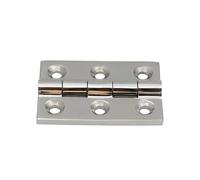 Rectangular 75 * 50 * 5mm Heavy 6 Hole Door Casting Hinge 316/304 Stainless Steel Deck 1Pcs(304 Stainless Steel)