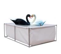 Rectangular Above Ground Swimming Pool, Durable Steel Frame, Easy Assembly, Includes Repair Patch - Ideal for Families & Kids