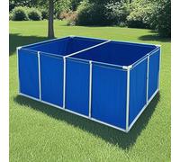 Rectangular Above Ground Swimming Pool, Durable Steel Frame, Easy Assembly, Includes Repair Patch - Ideal for Families & Kids