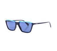 Rectangular Acetate Sunglasses- male- Polaroid- Sunglasses- Blue- ONE SIZE- Accessories ONE SIZE