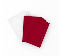 Rectangular Aperture A6 Cards - Red (Pack of 5)