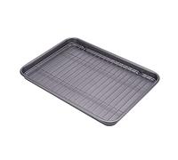 Rectangular Baking Pan with Grill Rack Cookie Cake Mold Tool Carbon Steel Accessories for Kitchen Cookie Pan Set