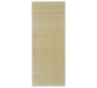 Rectangular Bamboo Rug Floor Carpet Area Mat Hallway Non-skid Floor Mat vidaXL