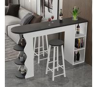 Rectangular Bar Height Top Table Industrial Bar Table Narrow Long High Table Counter Long Bar Table Rustic Tall Counter Height Table Dining Table Kitchen Bar Table Coffee Table without Chairs