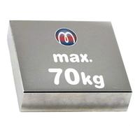 Rectangular Block Magnet 50 x 50 x 10mm Neodymium N45 (NdFeB) Nickel-plated - Force 70 kg - Super Strong Rare Earth Magnets for Industry and Home - Power Magnetic Blocks