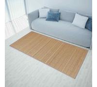 Rectangular Brown Bamboo Rug 120 x 180 cm UK