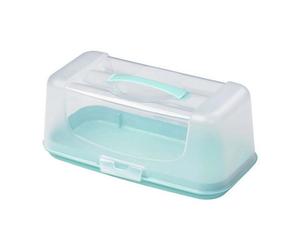 Rectangular Cake Carrier Plastic Reusable Airtight Seal Loaf Carrier Storage