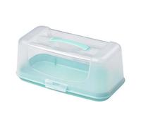 Rectangular Cake Carrier Plastic Reusable Lockable Lid Bread Loaf Box Storage