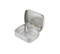 Rectangular Candy Box with Lid Portable Mini Pill Case Practical Refillable Flip-top Iron Box Pill Organizer