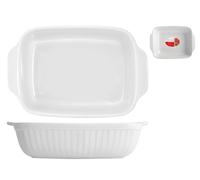 Rectangular Ceramic Baking Dish with Handles of 33.5x24 cm