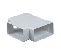 Rectangular Chanel Horizontal T Piece 55mm x 110mm Flat Ducting Pipe Tee Connector 3 Way Adapter KP55-26