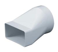 Rectangular Channel 75mm x 150mm Transformer to 125mm Duct Reducer Fan Adaptor