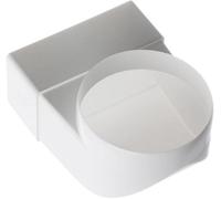 Rectangular Channel Transformer 4", 55mm X 110mm To 100mm / 90 Degrees