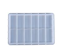 Rectangular Coaster Tray Silicone Mold Epoxy Resin Casting Mold for Mug Plate Soap Plaster Tabletop Crafts