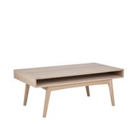 Rectangular Coffee Table with Open Shelf - Modern Living Room Centre Table