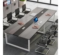 Rectangular Conference Table 240x120x74 cm Sturdy Metal e Office Desk for Meetings Ideal for Professional Spaces & Collaborative Environments