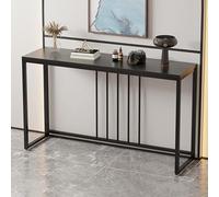 Rectangular Console Table - Contemporary Accent Table with Metal Legs for Living Room or Hallway, Space-Saving Design